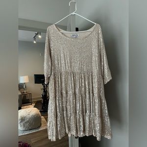 Amazing Lace Champaign Dress